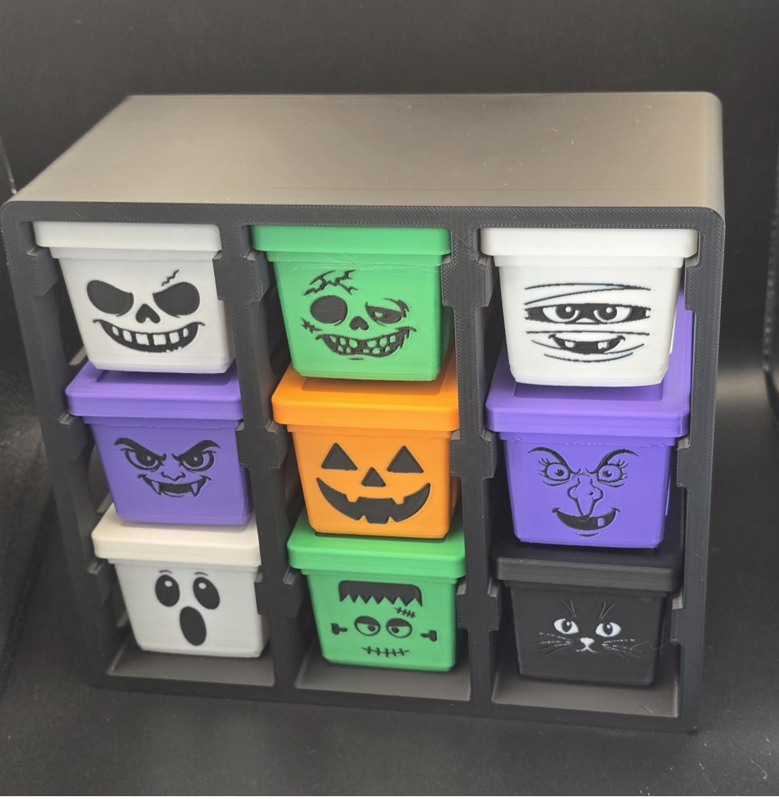 XYZ 3D Halloween Mini Tote FULL SET - 9 Design STL/3MF Bundle