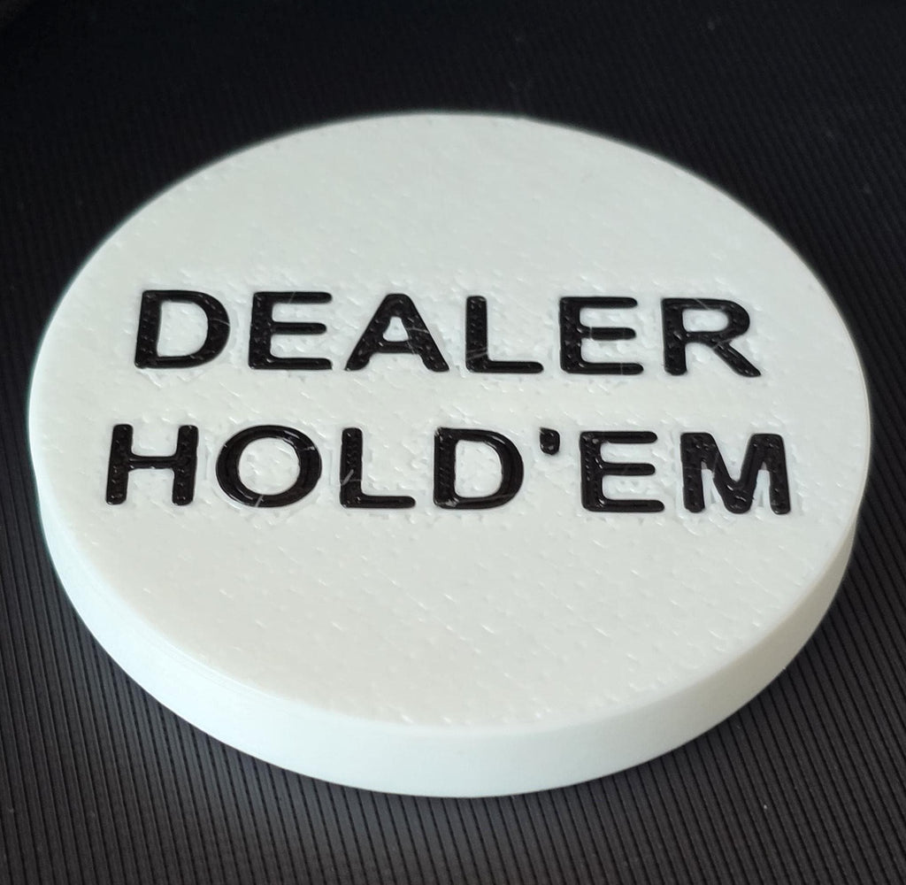 Custom Double Sided Poker Dealer Button (2 games of your choice)