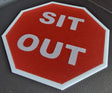 Poker Mix Game Sit Out Buttons | 3D Printed Octagon Stop Sign, Set of 3