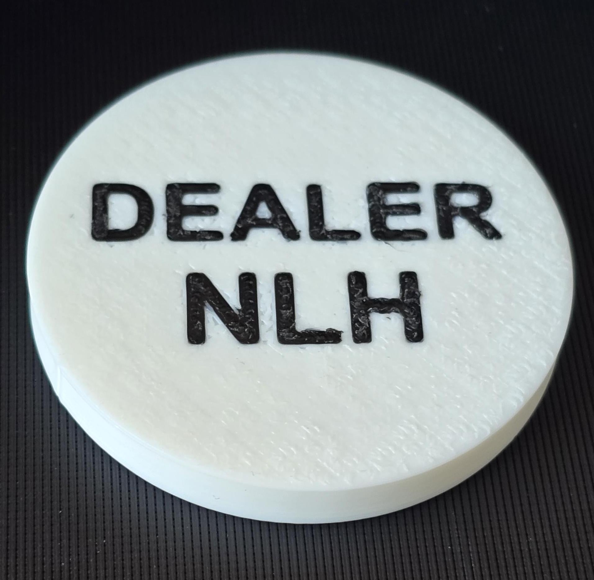 Custom Double Sided Poker Dealer Button (2 games of your choice)