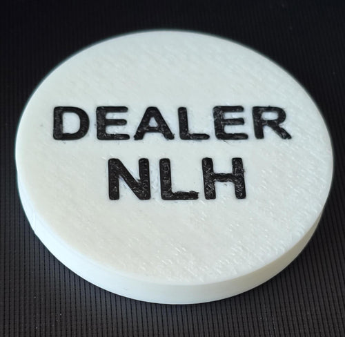 Custom Double Sided Poker Dealer Button (2 games of your choice)