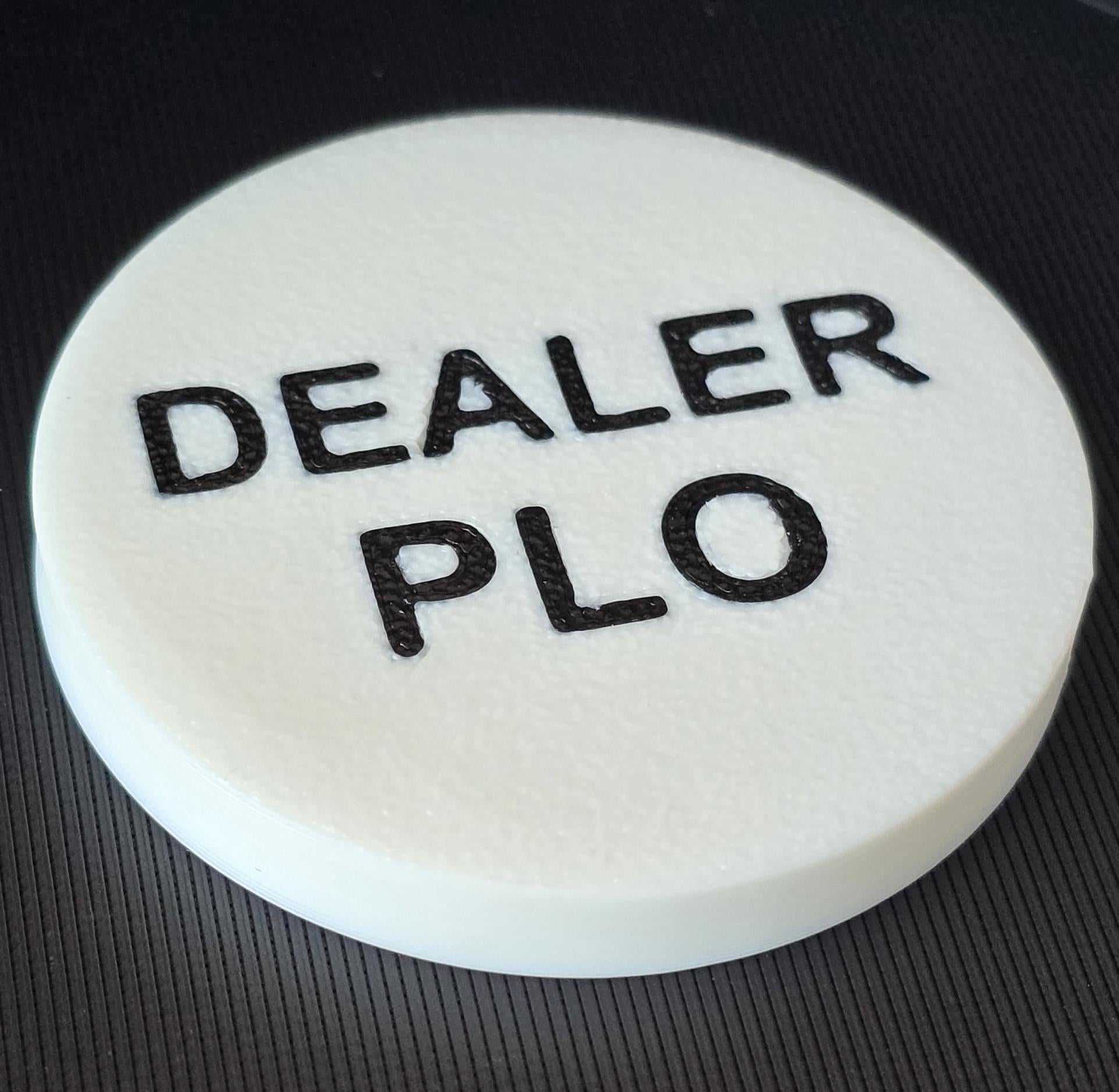 Custom Double Sided Poker Dealer Button (2 games of your choice)