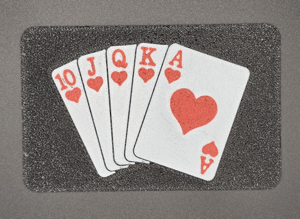 Royal Flush Poker Dealer Cut Card