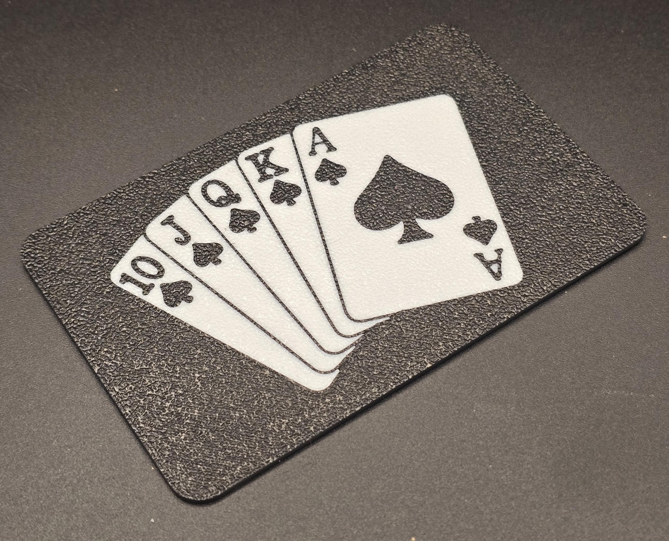 Royal Flush Poker Dealer Cut Card