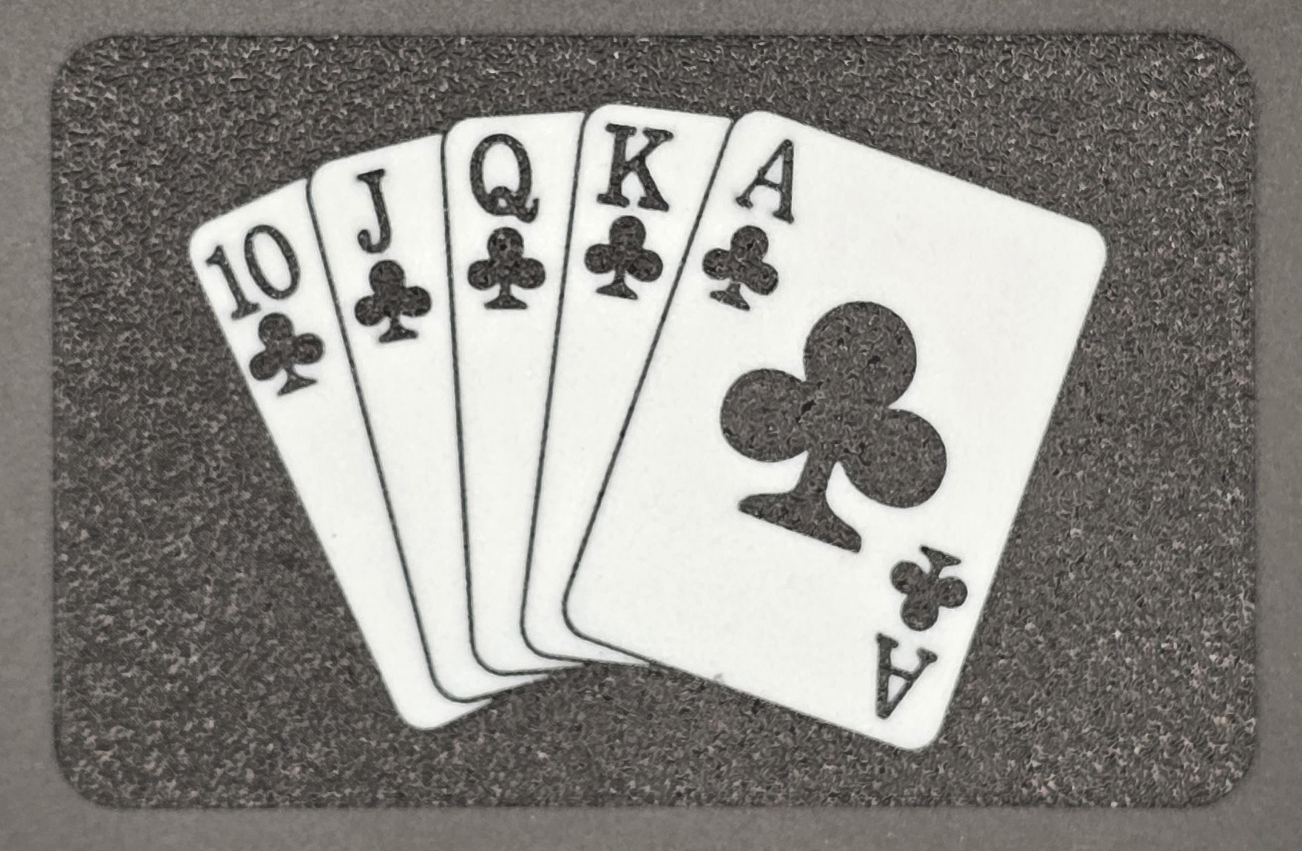 Royal Flush Poker Dealer Cut Card