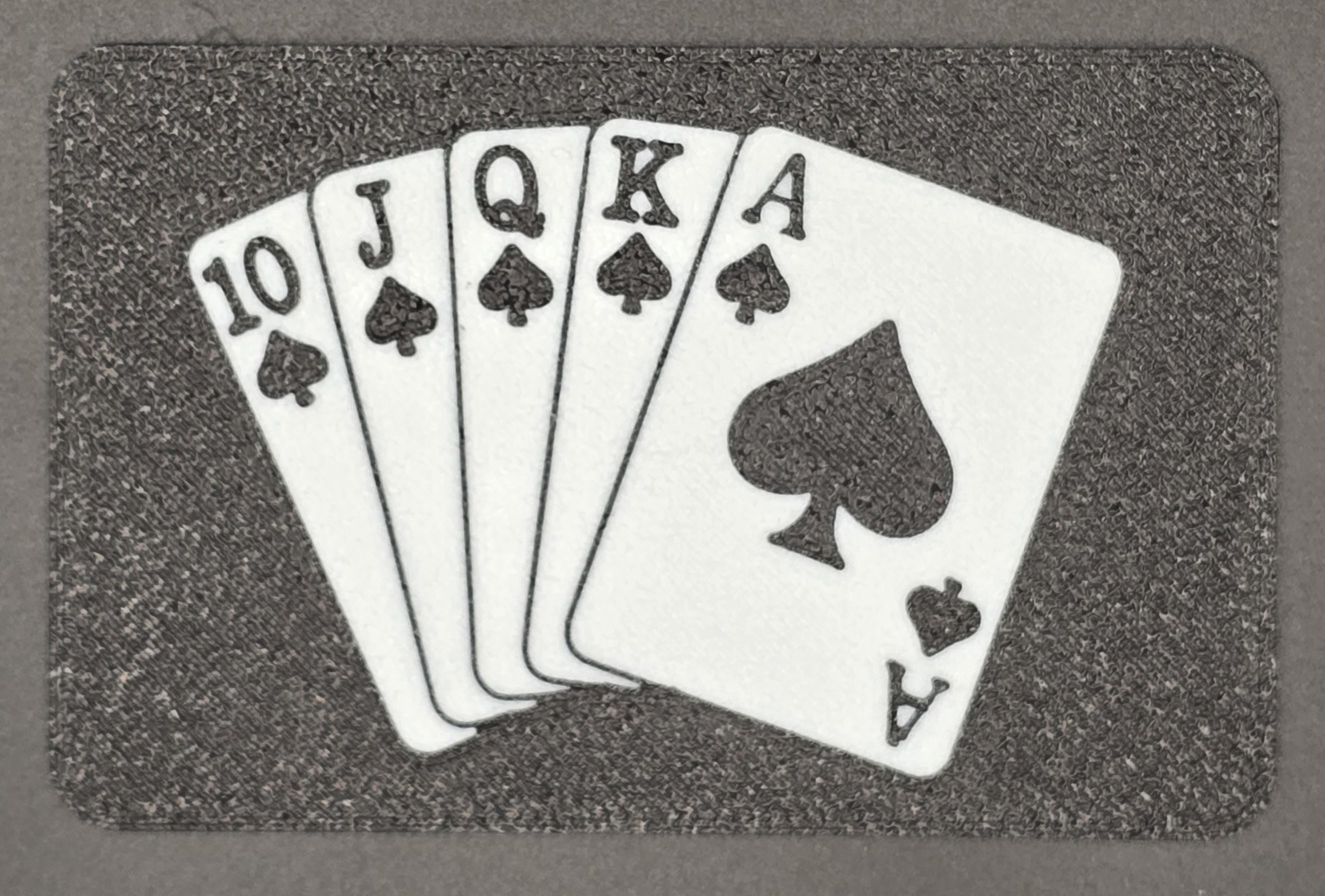 Royal Flush Poker Dealer Cut Card