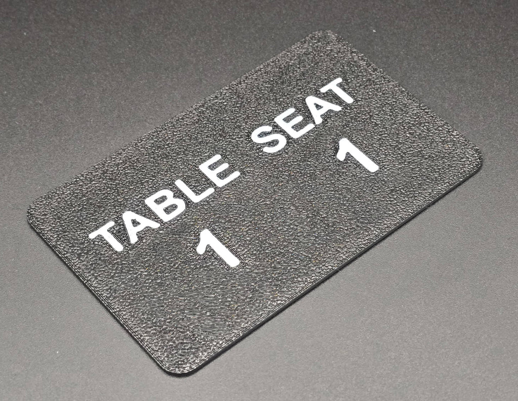 Poker Seat Cards | 3D Printed Player Position Markers