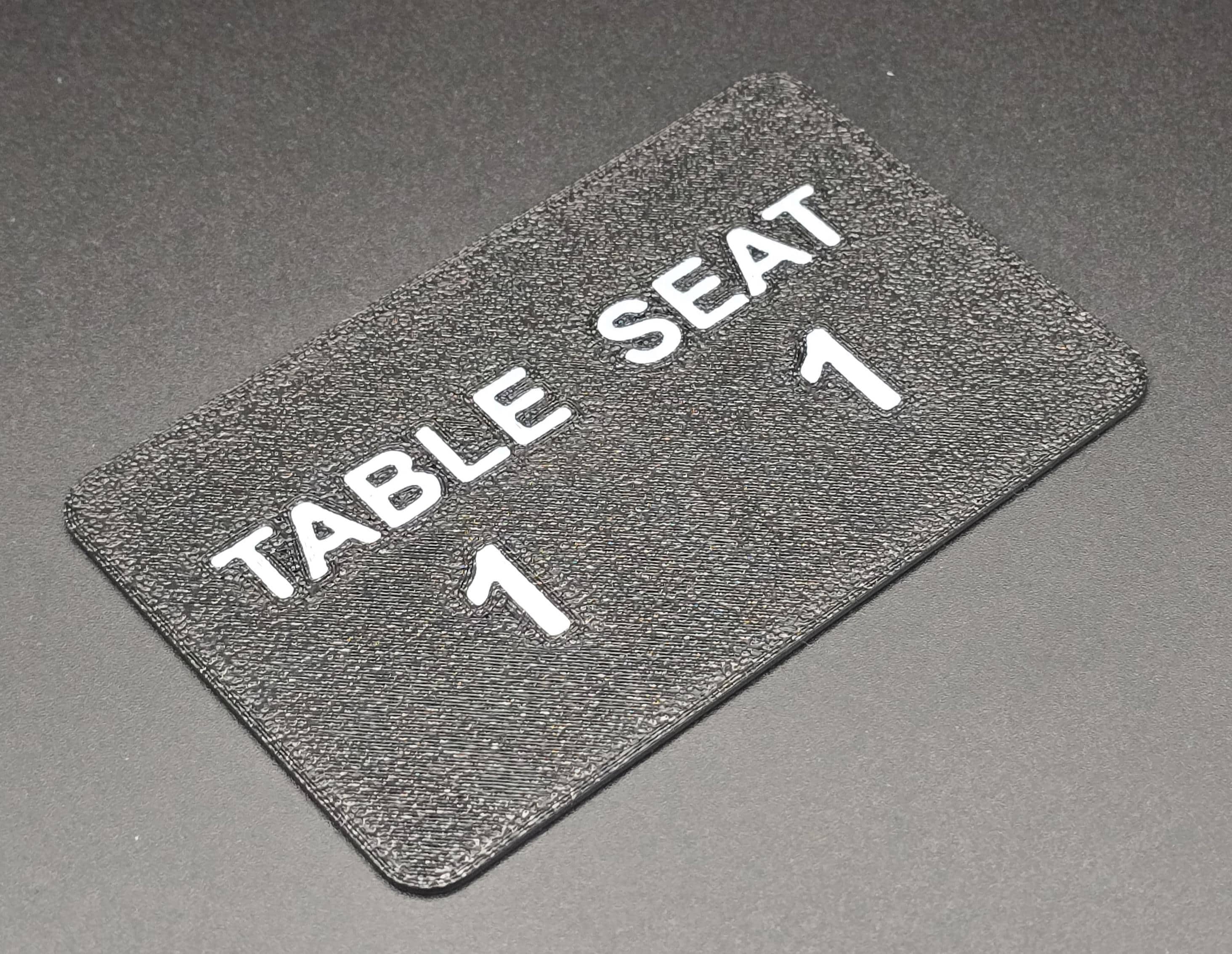 Poker Seat Cards | 3D Printed Player Position Markers