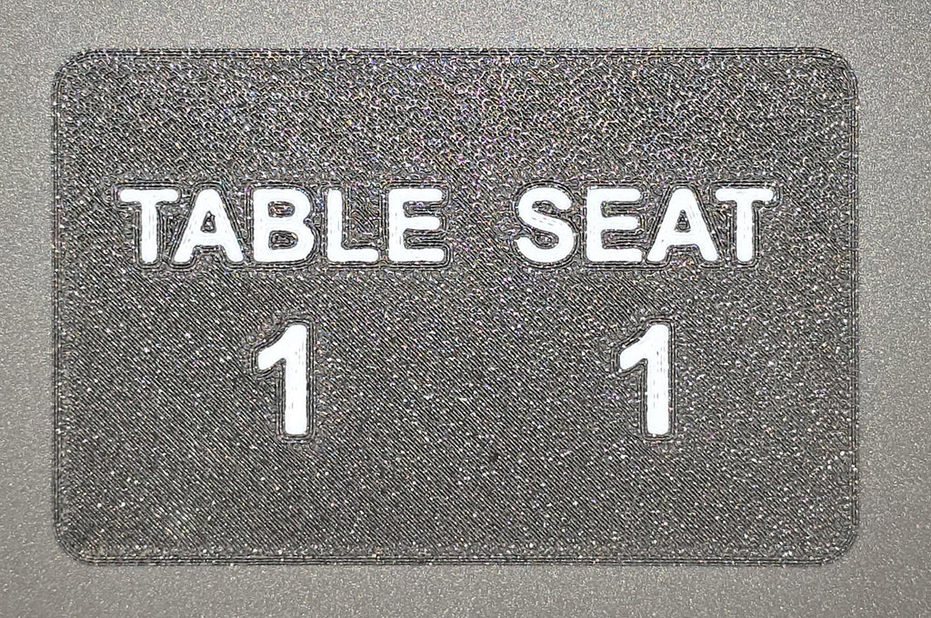 Poker Seat Cards | 3D Printed Player Position Markers