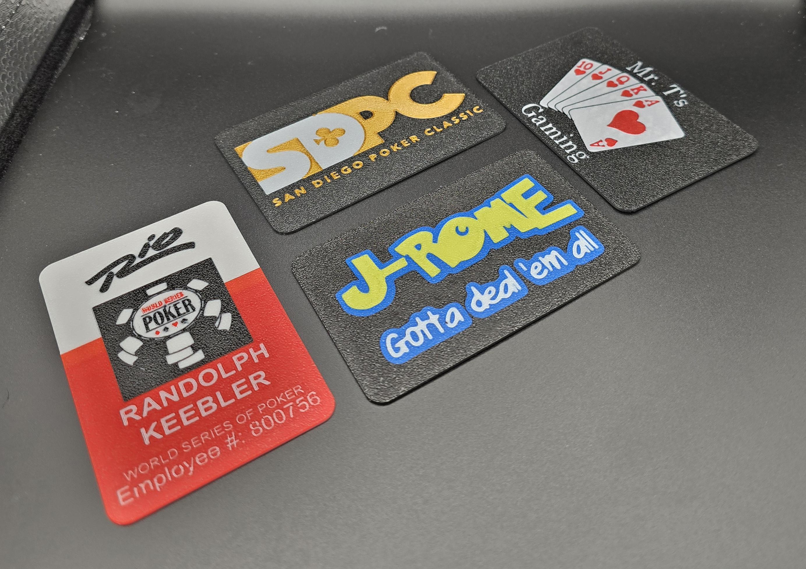 Custom Poker Dealer Cut Cards