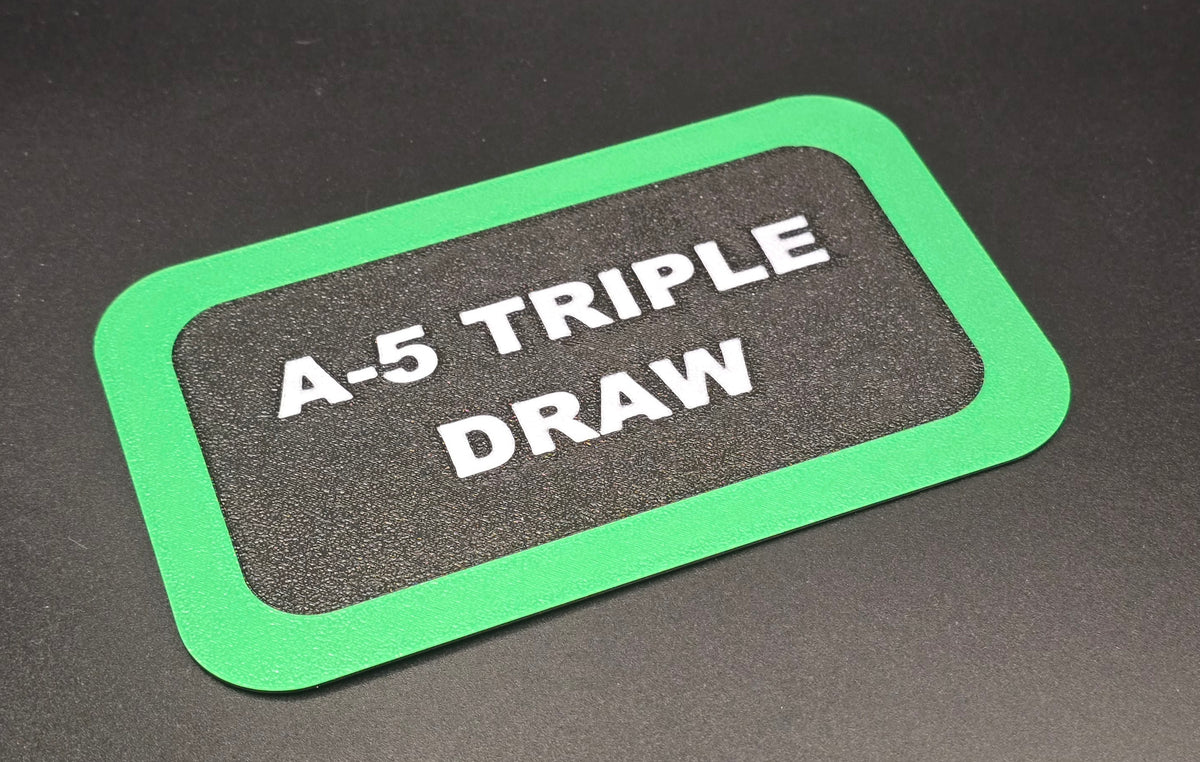 Poker Mix Game Plaques - Rectangle | Custom 3D Printed Dealer Buttons for Home Games & Casinos